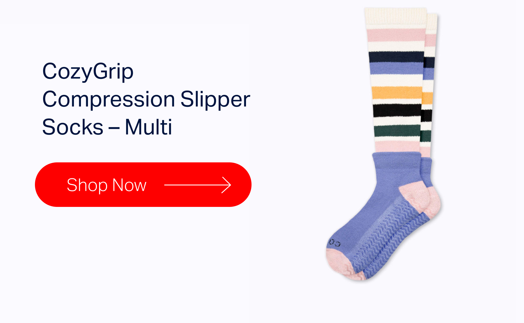 CozyGrip Compression Slipper Socks - Multi