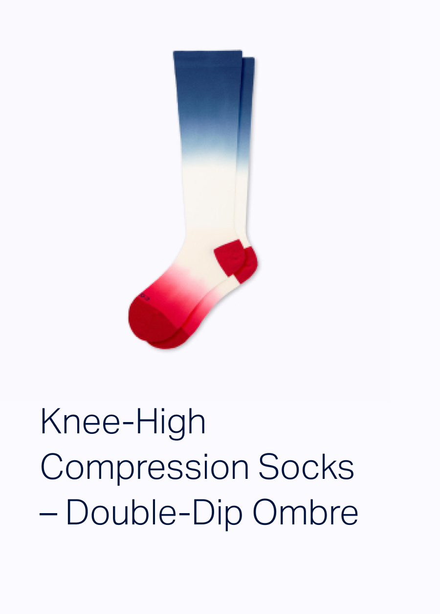 Knee-High Compression Socks - Double-Dip Ombre 