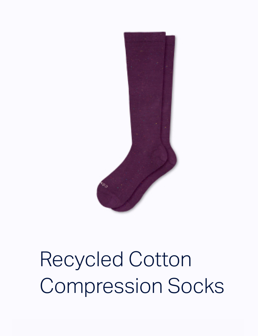 Recycled Cotton Compression Socks