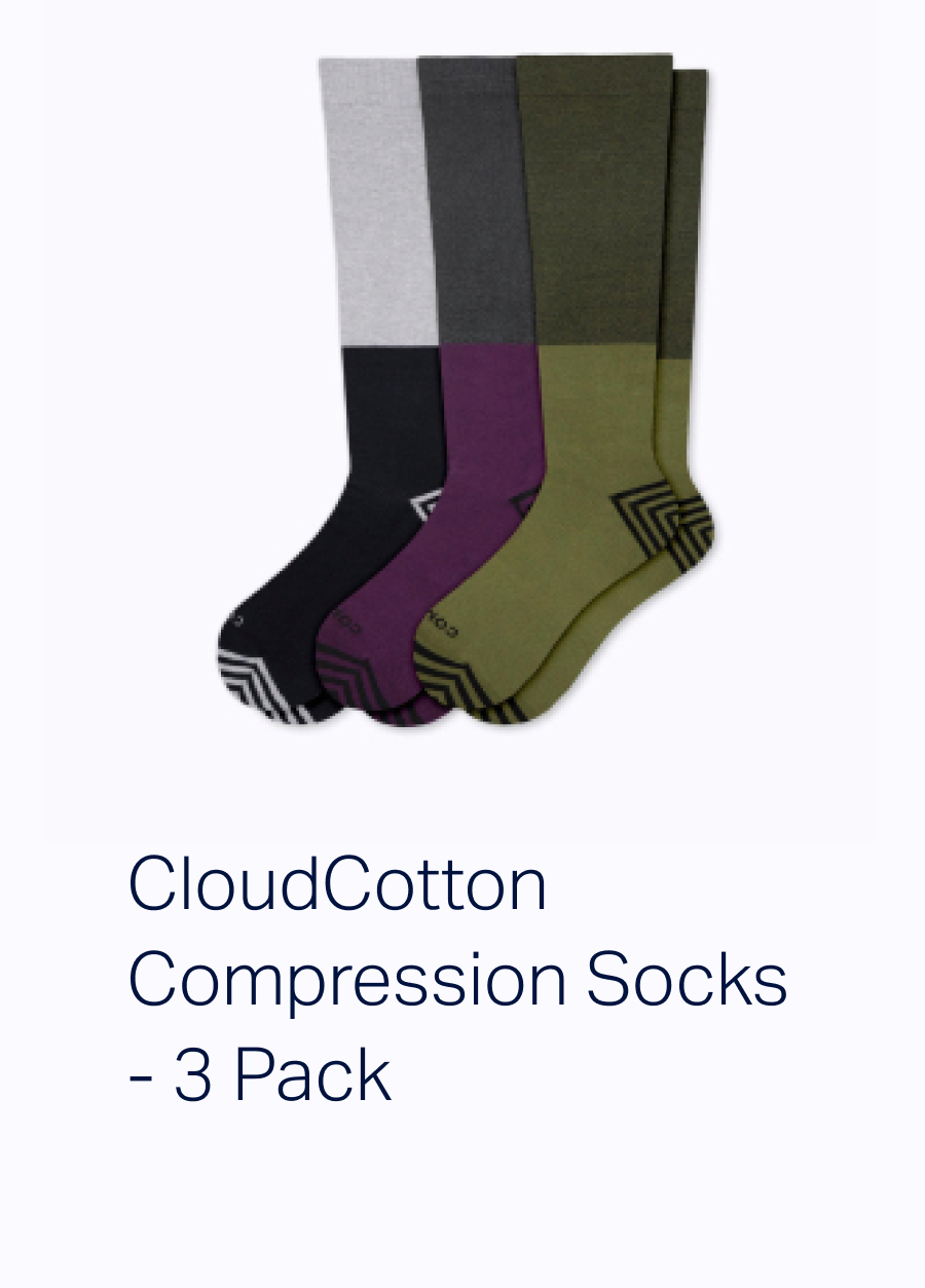 CloudCotton Compression Socks - 3 Pack