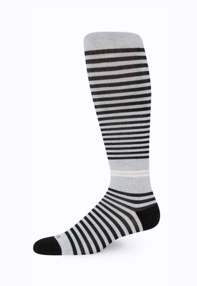 CloudCotton Compression Socks – Grey/Black
