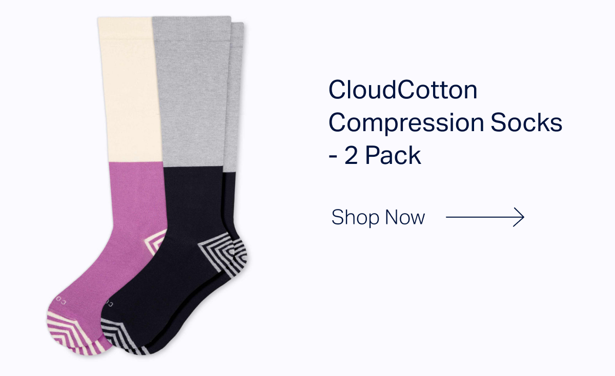 CloudCotton Compression Socks - 2 Pack