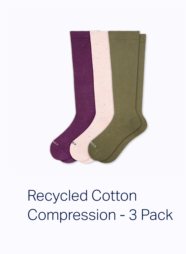 Recycled Cotton Compression - 3 Pack