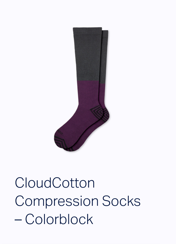 CloudCotton Compression Socks - Colorblock