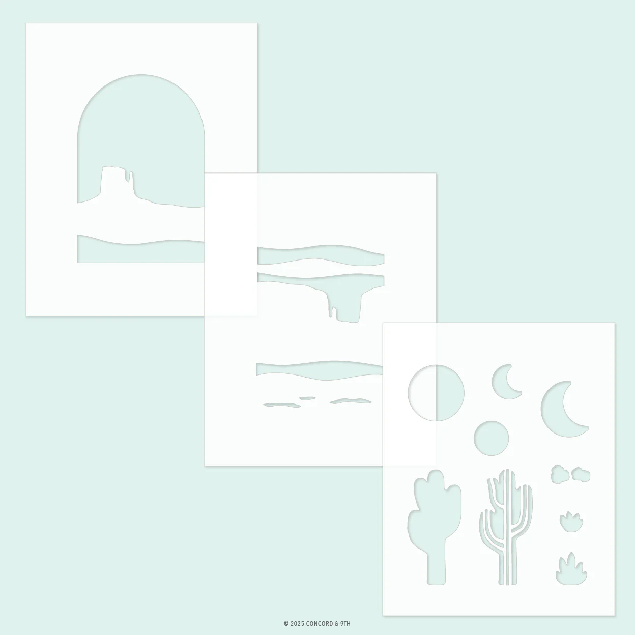 Image of Desertscape Stencil Pack