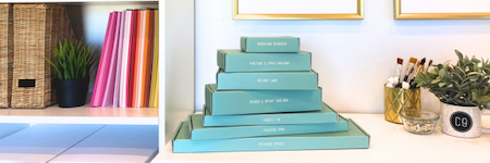 stack of DIY craft kits