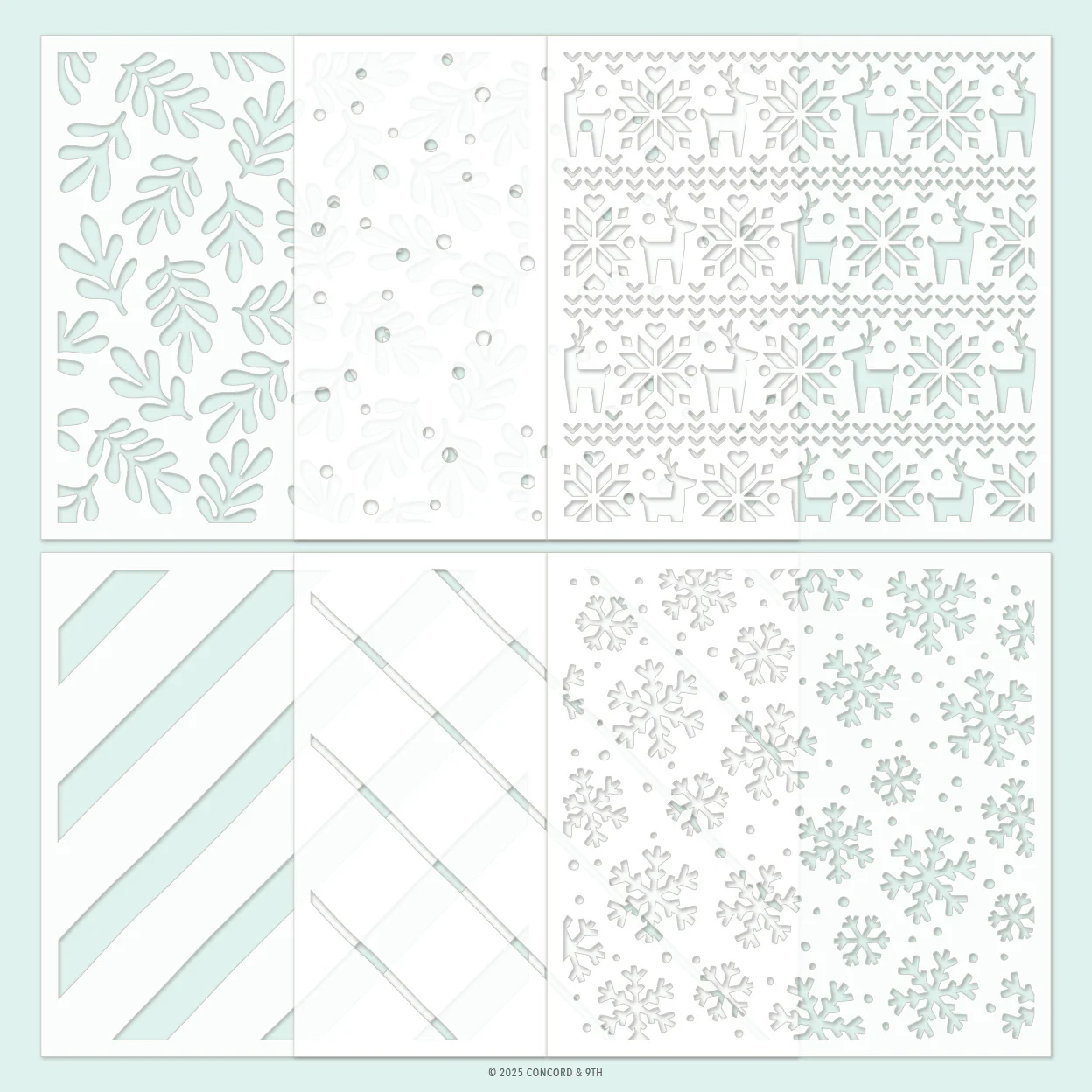 Image of Merry Mix Stencil Pack