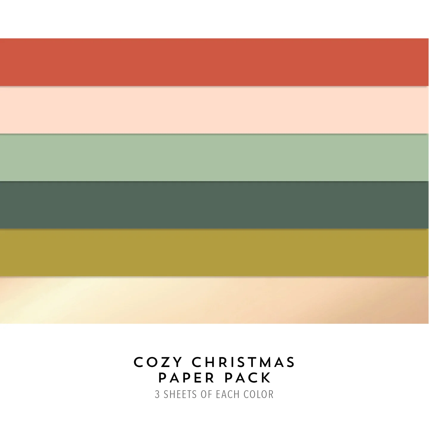Image of Cozy Christmas Assorted Color Cardstock Pack