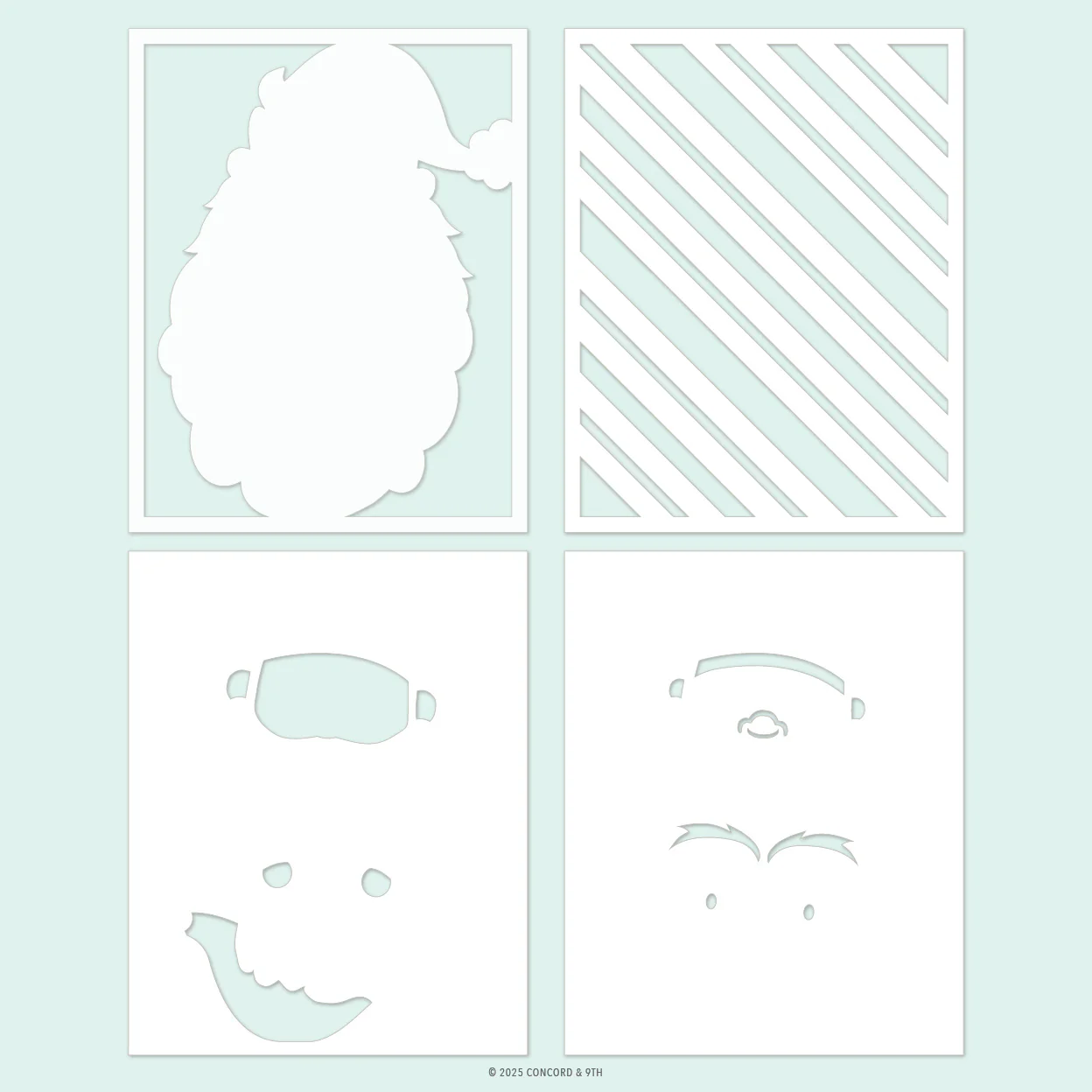 Image of Jolly St. Nick Stencil Pack
