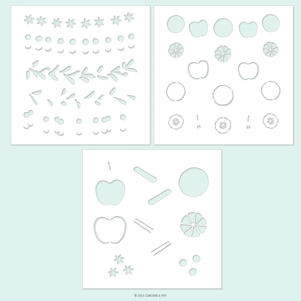 Image of Citrus & Spice Stencil Pack