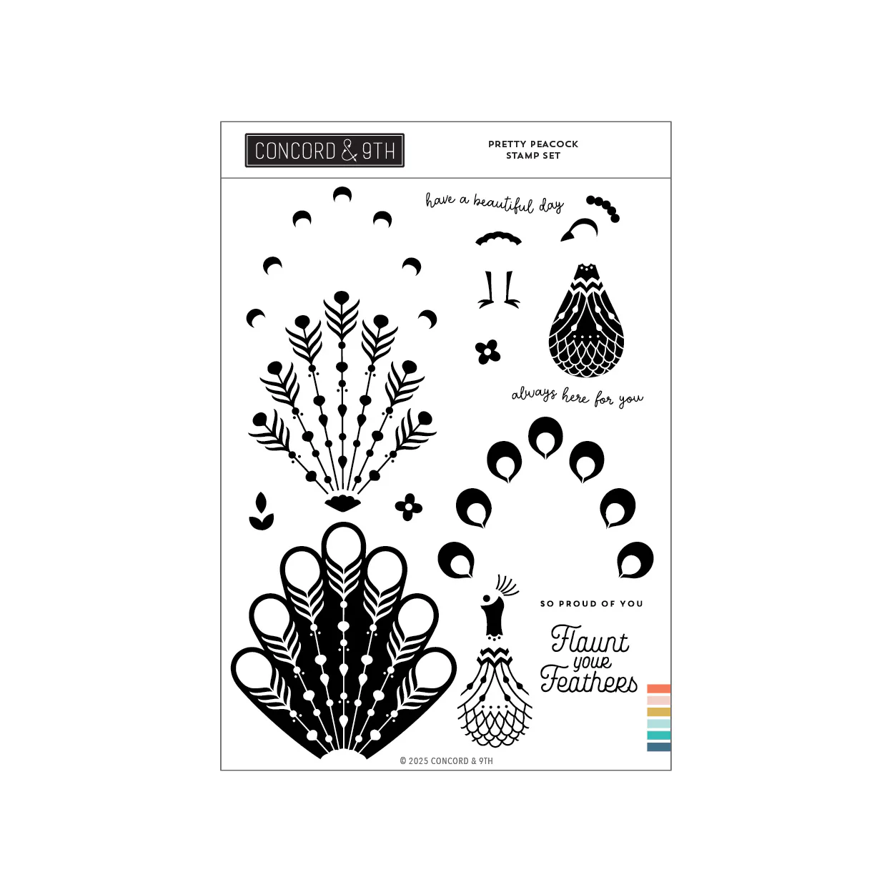 Image of Pretty Peacock Stamp Set