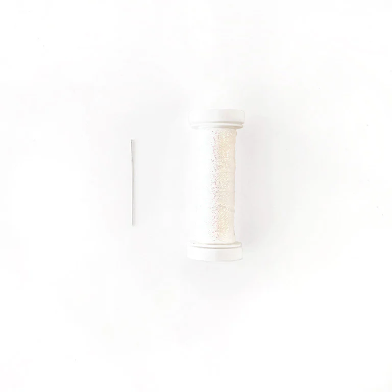 Image of White Iridescent Thread