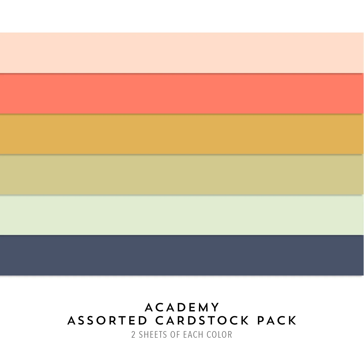 Image of Academy Assorted Cardstock Pack