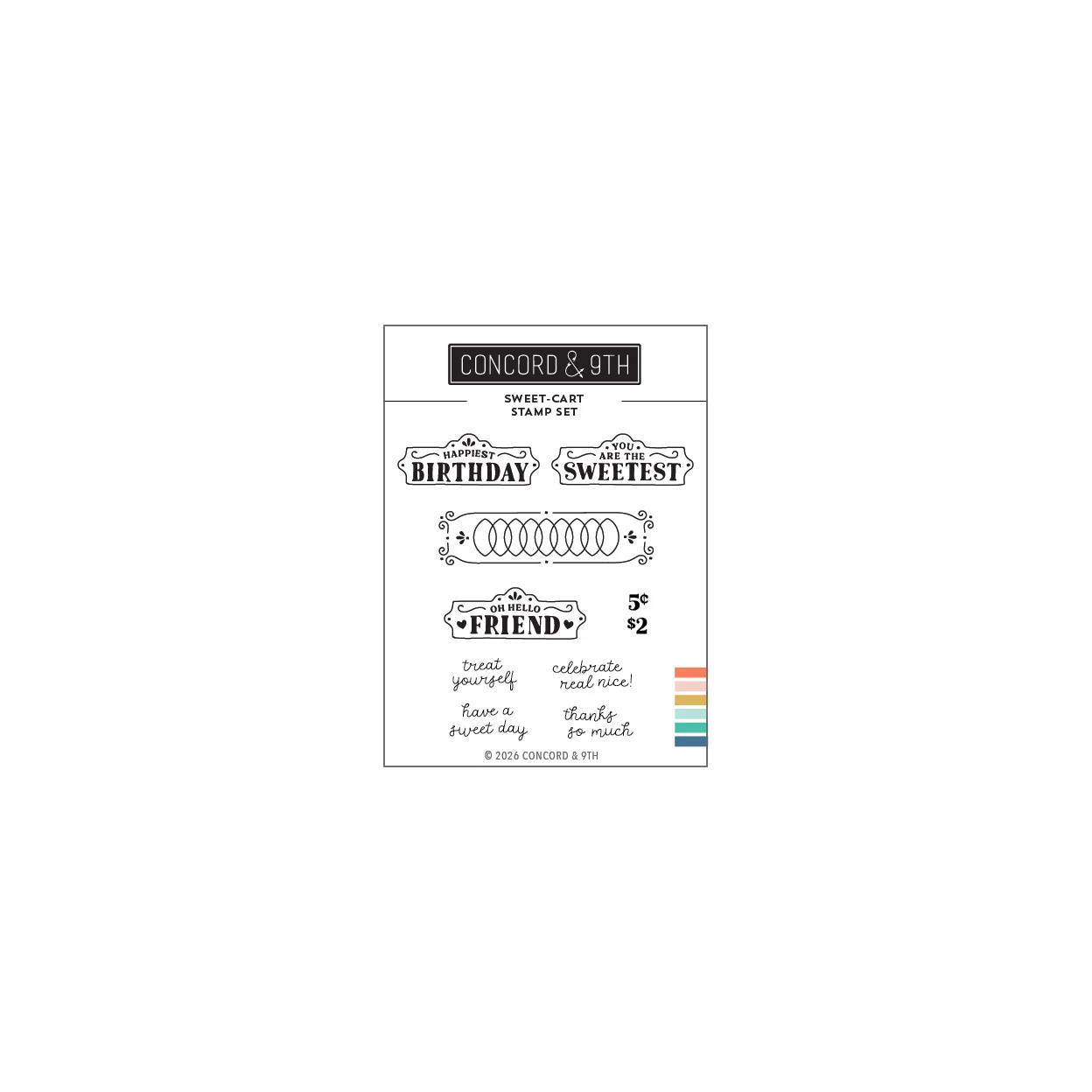 Image of Sweet-cart Stamp Set