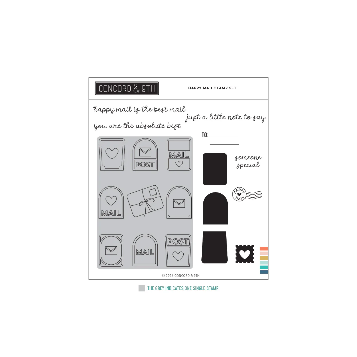 Image of Happy Mail Stamp Set