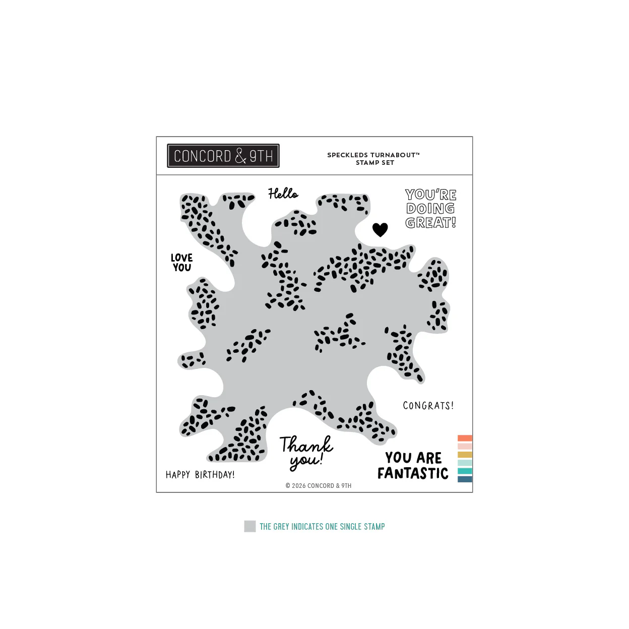 Image of Speckled Turnabout™ Stamp Set