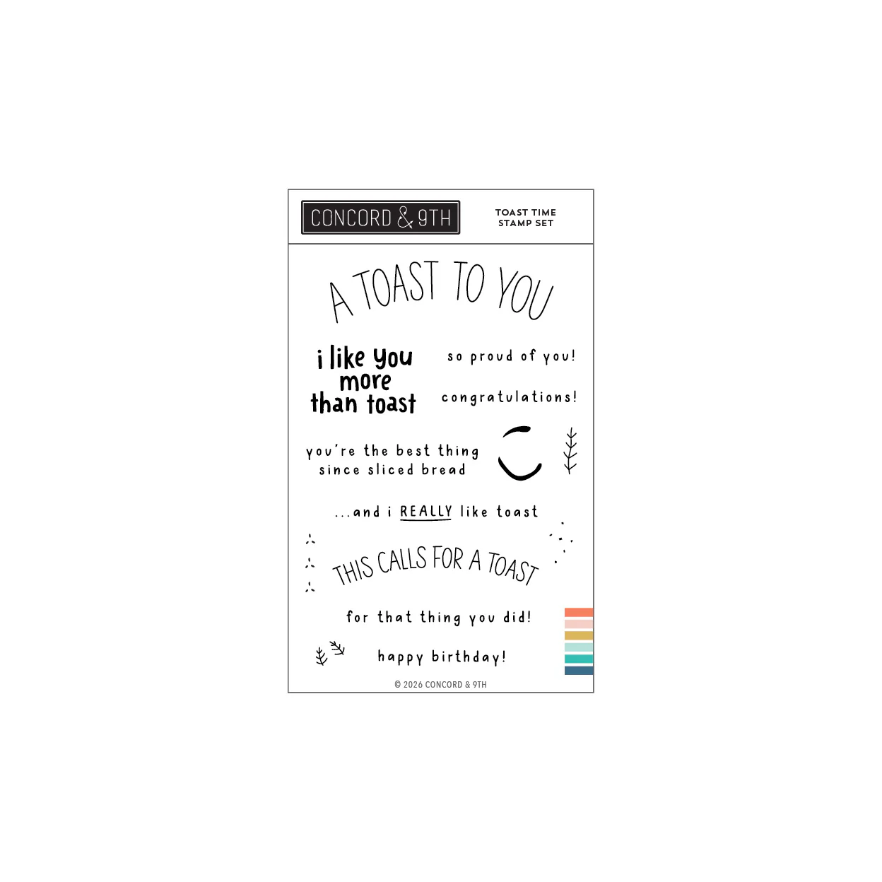 Image of Toast Time Stamp Set