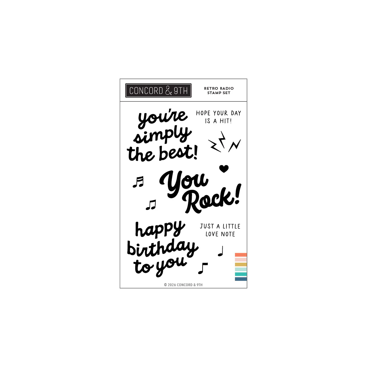 Image of Retro Radio Stamp Set