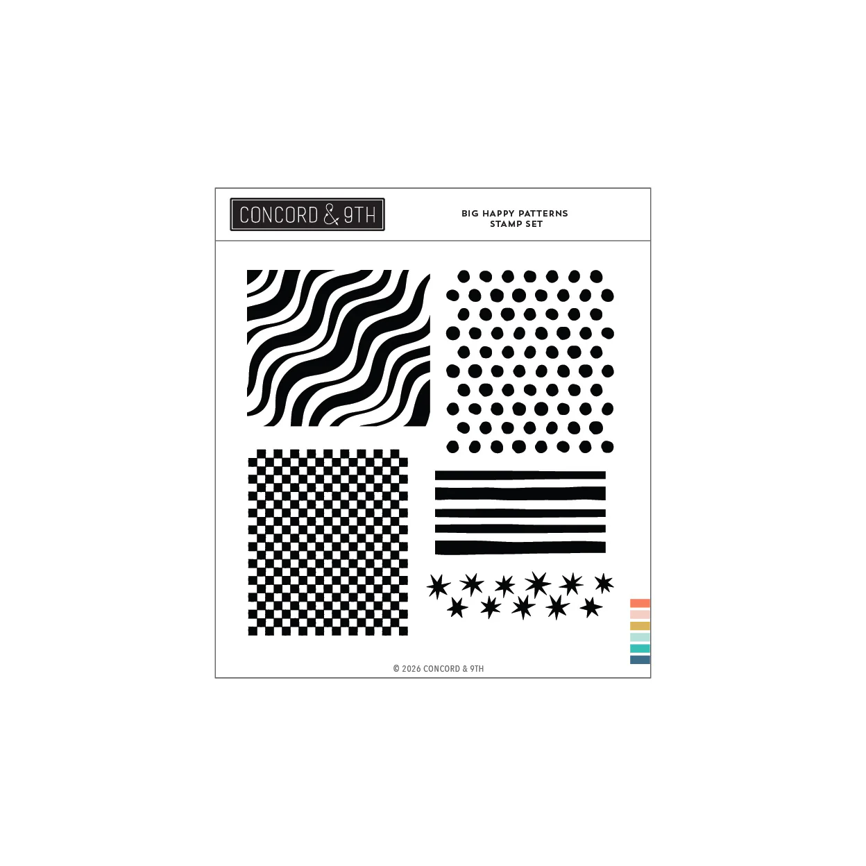 Image of Big Happy Patterns Stamp Set