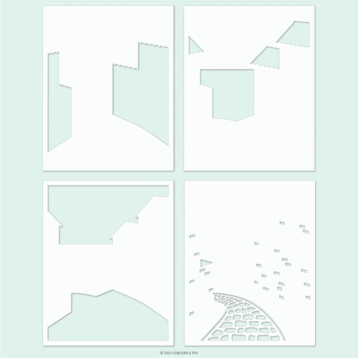 Image of Seaside Stencil Pack