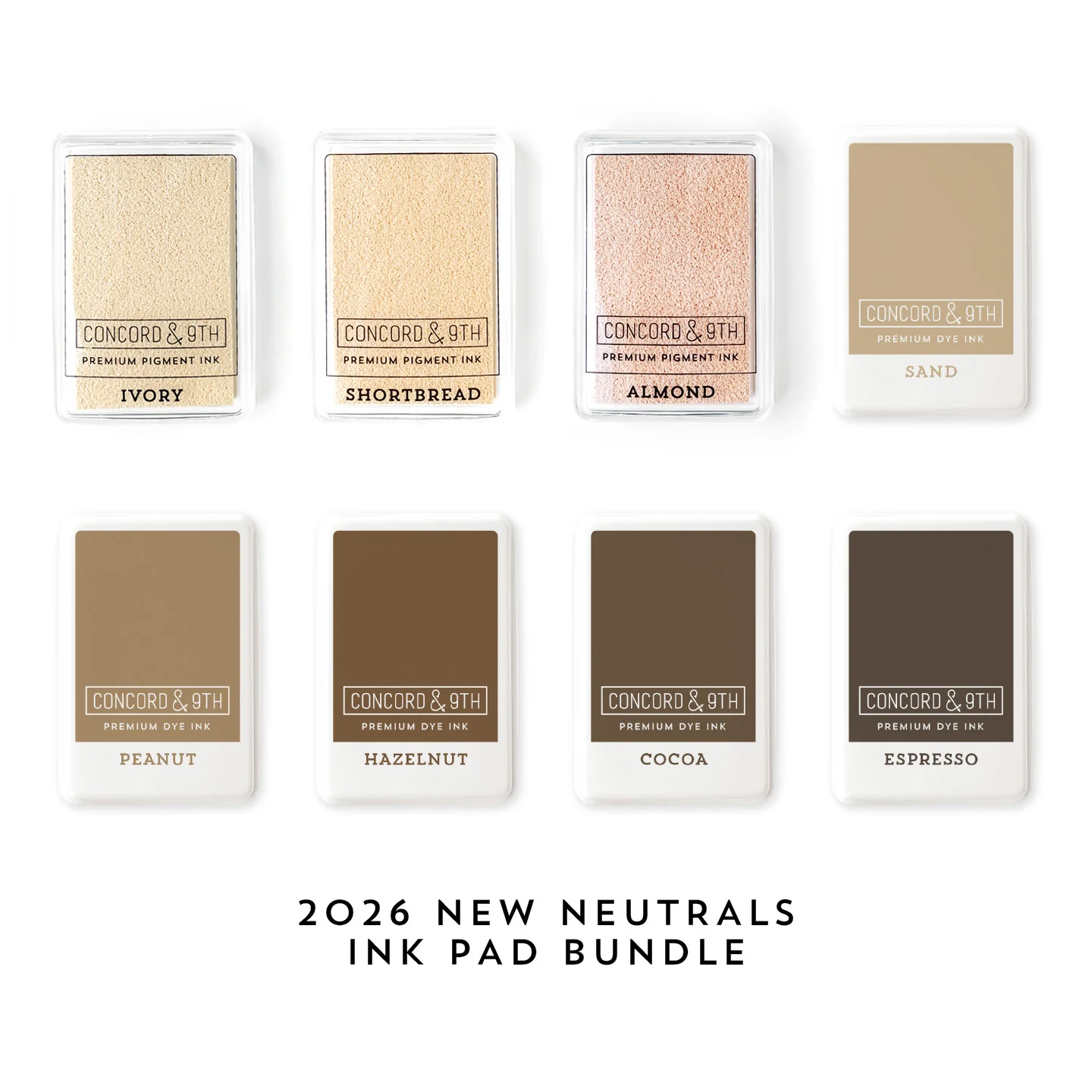 Image of 2026 New Neutrals Ink Pads Bundle