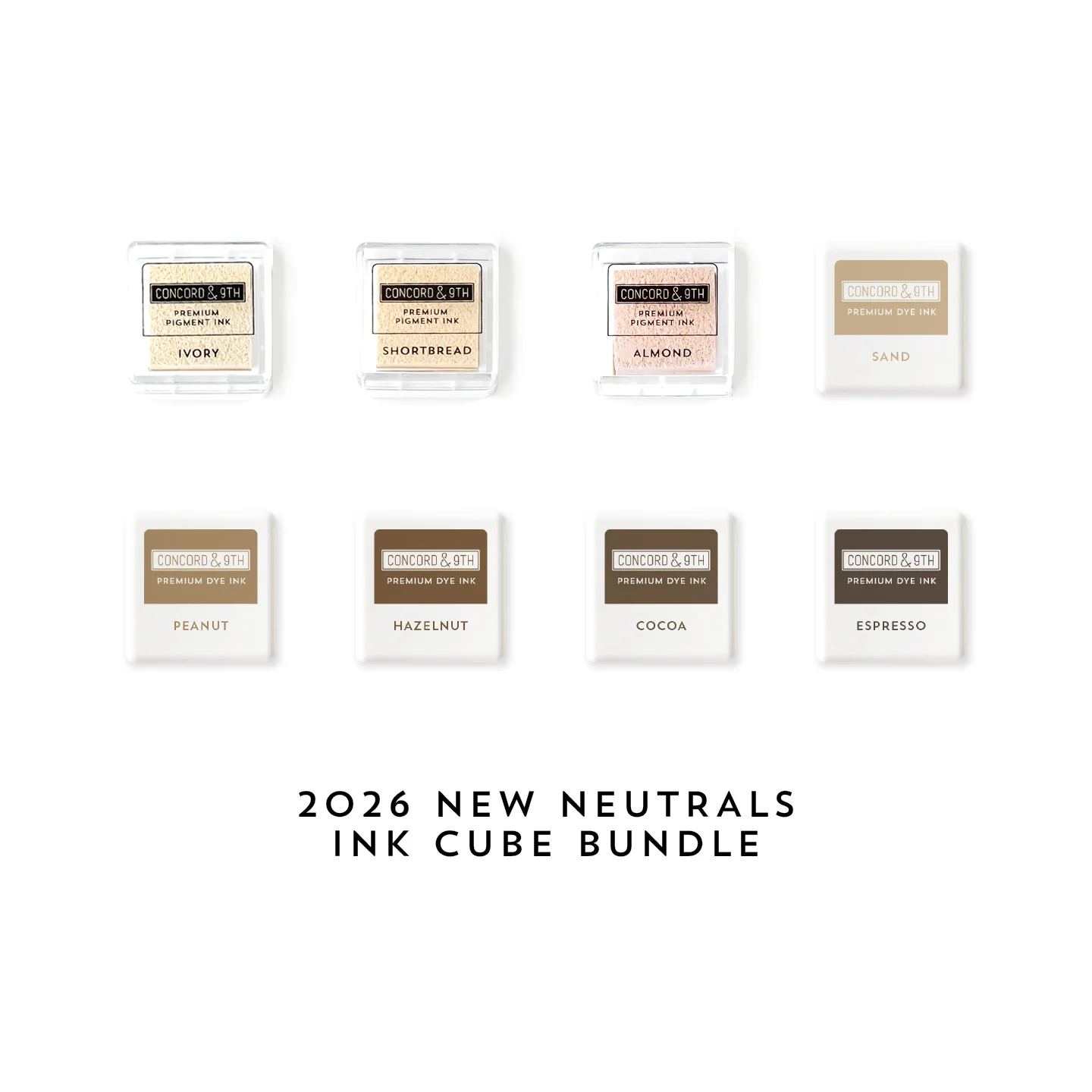 Image of 2026 New Neutrals Ink Cubes Bundle