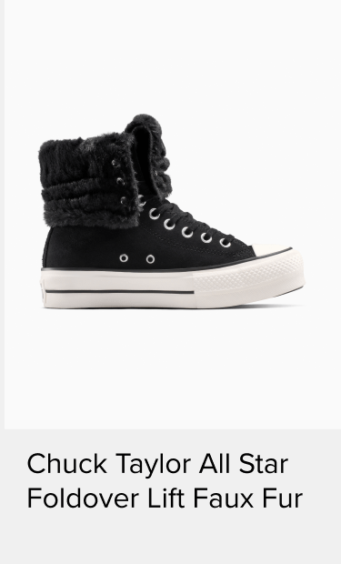 Chuck Taylor All Star Foldover Lift Faux Fur