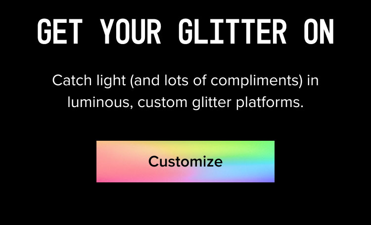 Customize Glitter Shoes