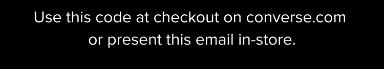 Use this code at checkout