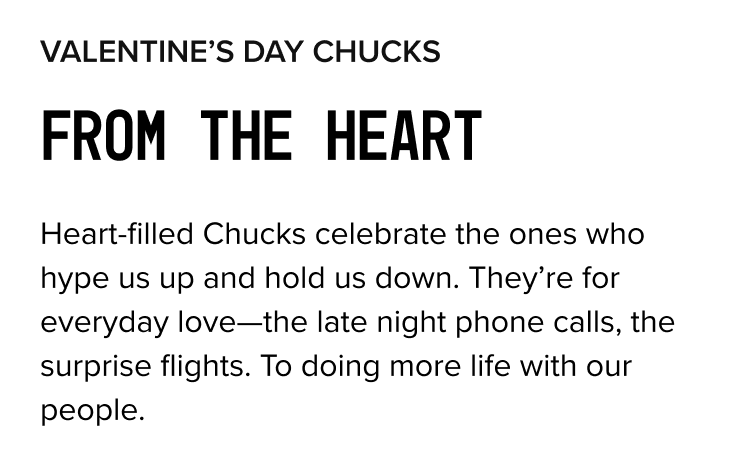 Valentine's Day Chucks