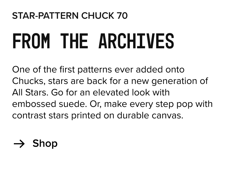 Shop Star Pattern Chuck 70