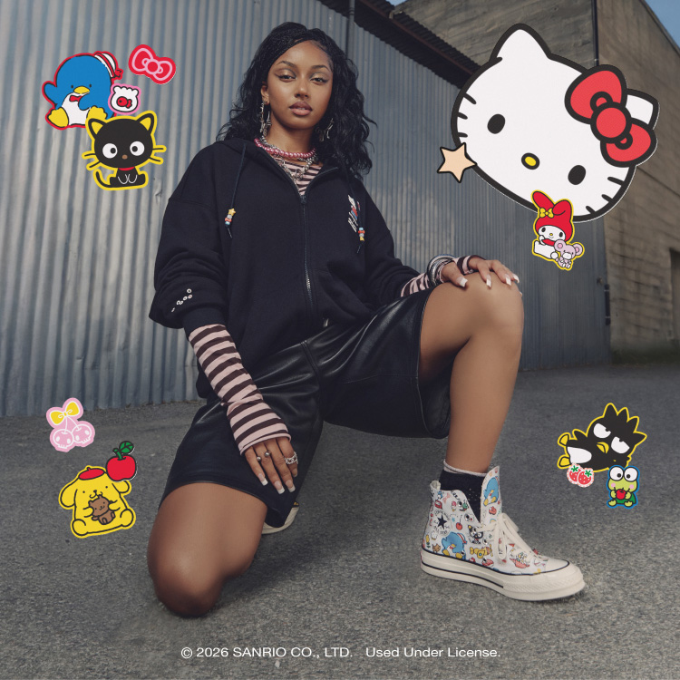Shop Converse X Hello Kitty And Friends