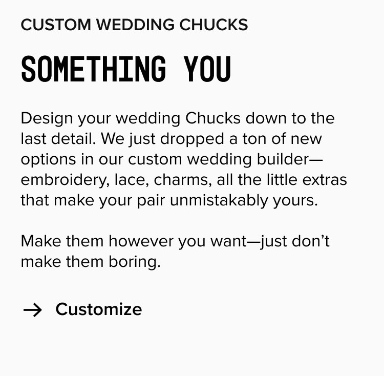 Custom Wedding Chucks