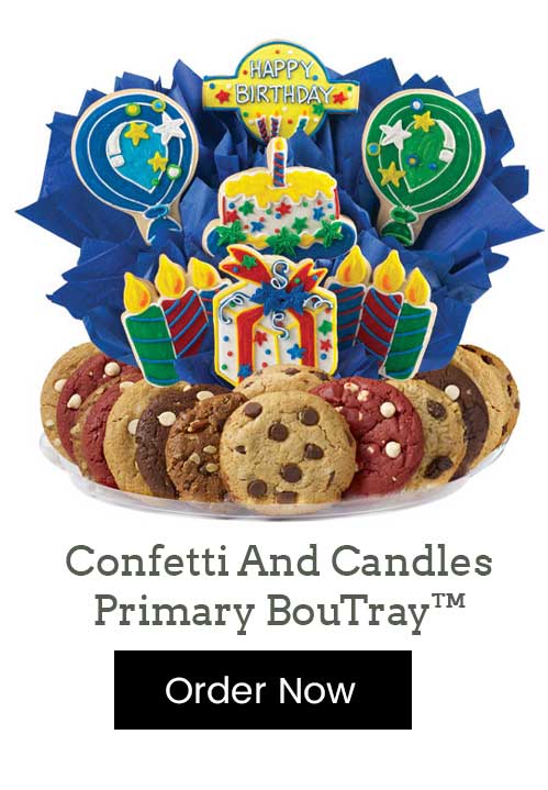 Confetti and candle