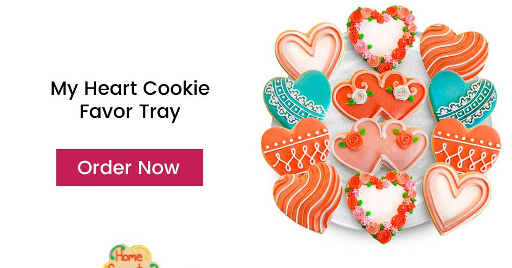 Heart Cookie Favor Tray