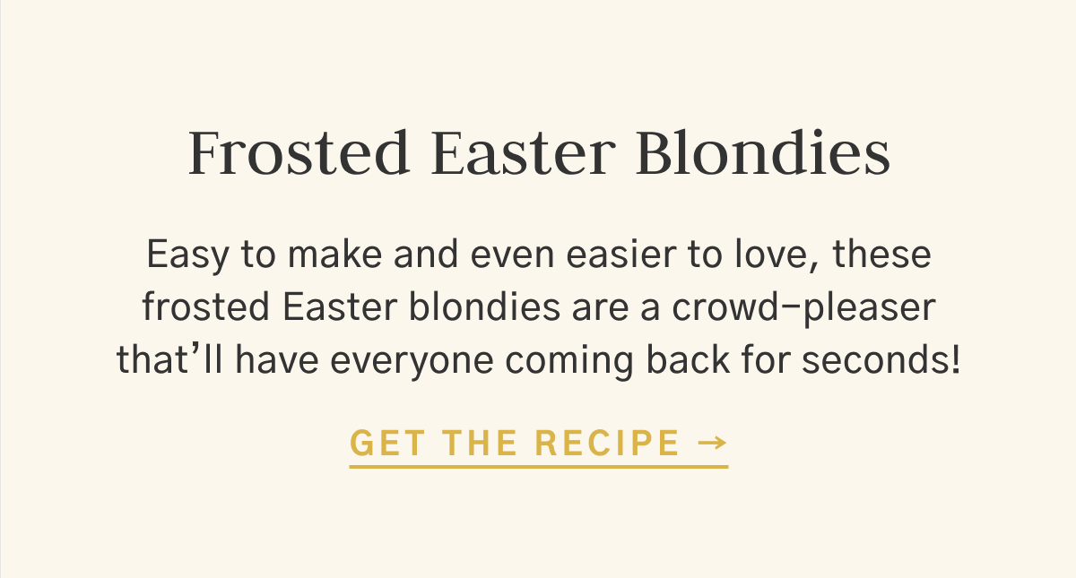 Frosted Easter Blondies