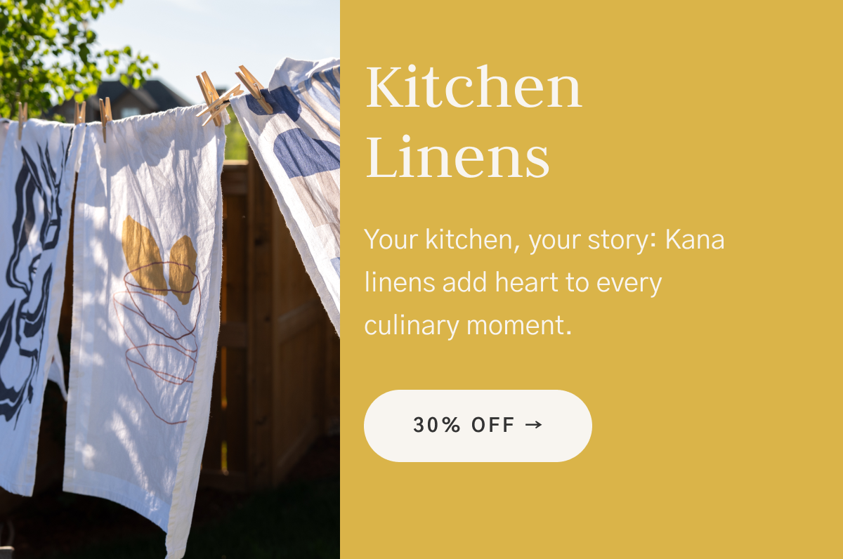 30% off Kitchen Linens