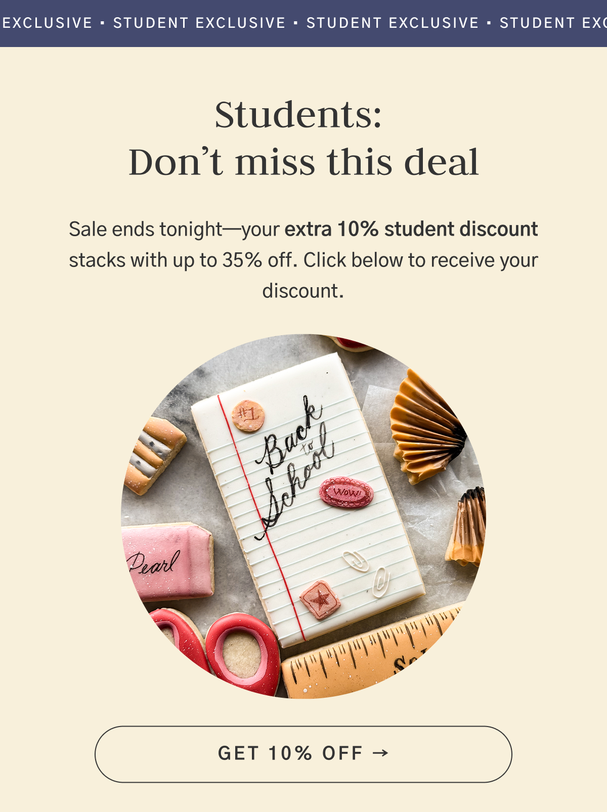 Get your student discount!