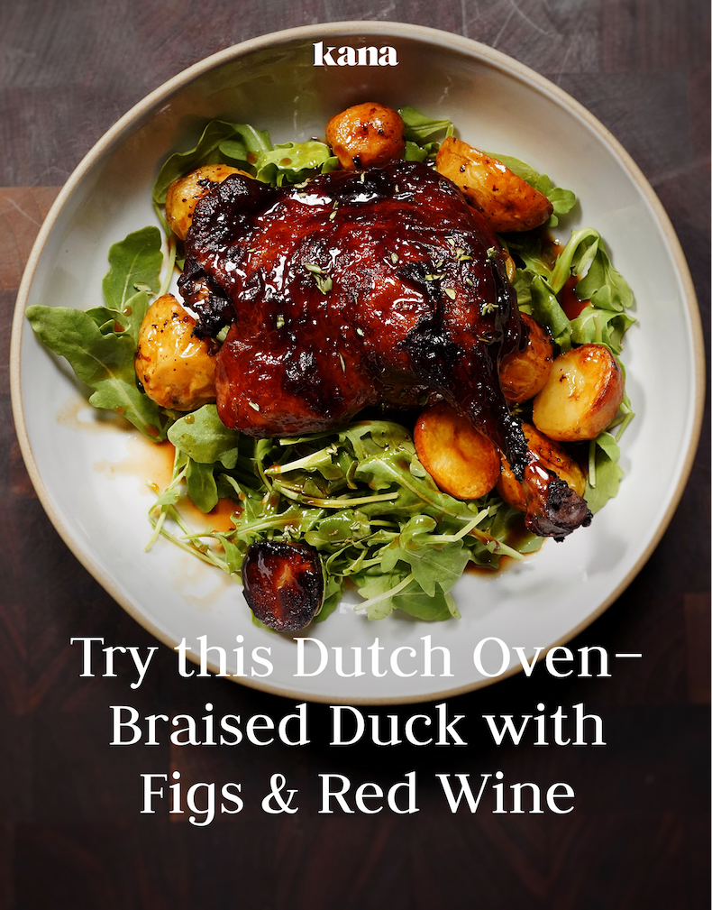 Try this Dutch Oven Braised Duck with Figs and Red Wine