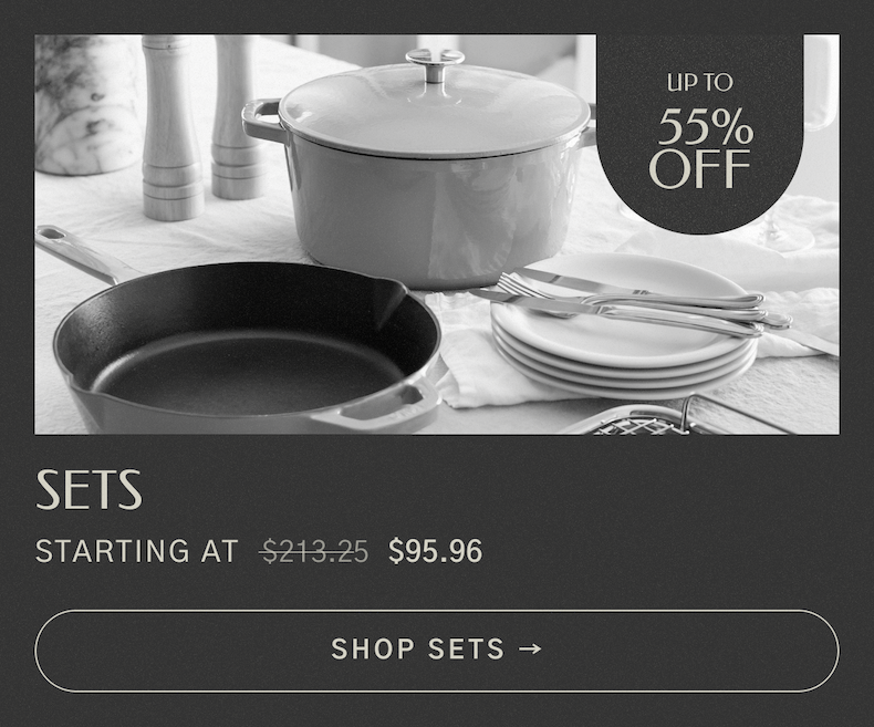 Shop Up to 55% off Cookware Sets