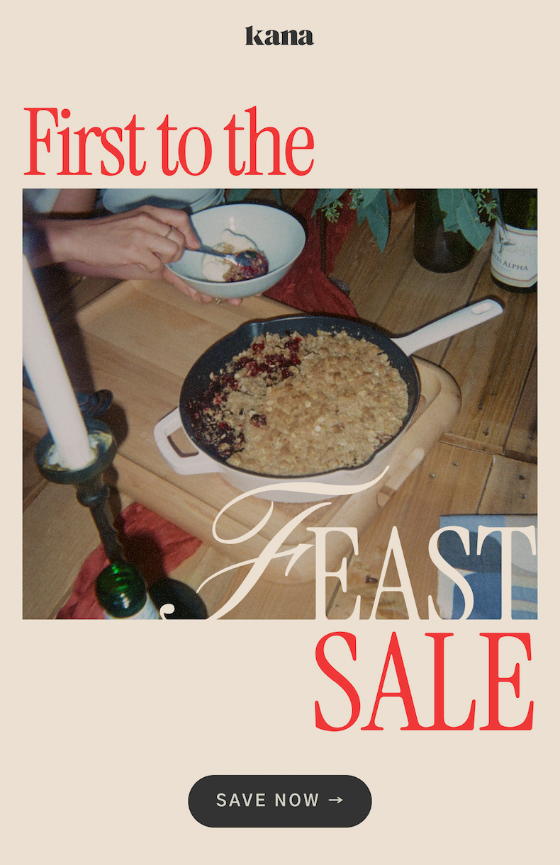 First to the Feast Sale: Up to 60% off