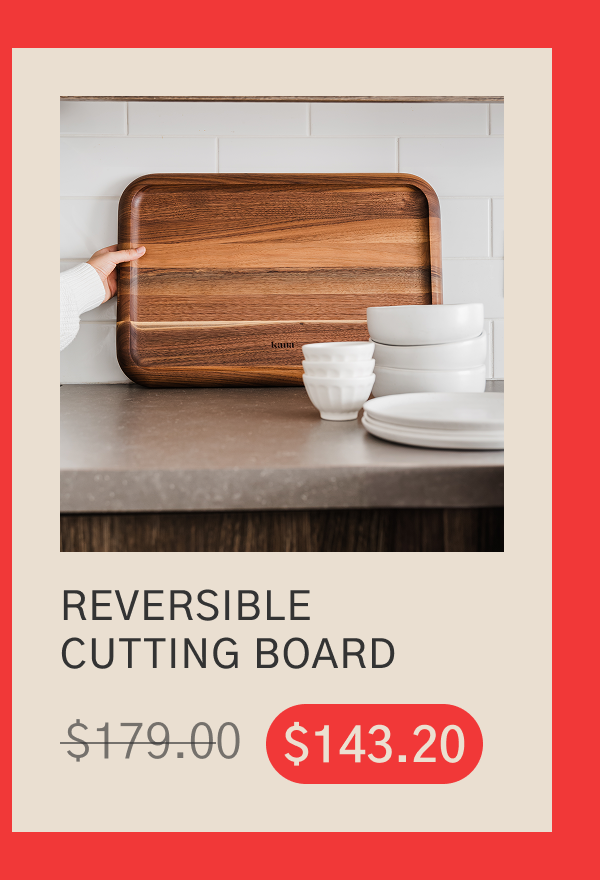 20% off Reversible Cutting Board