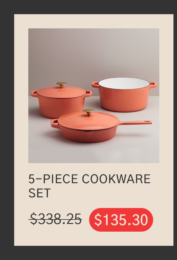 60% off 5-piece Cookware Set