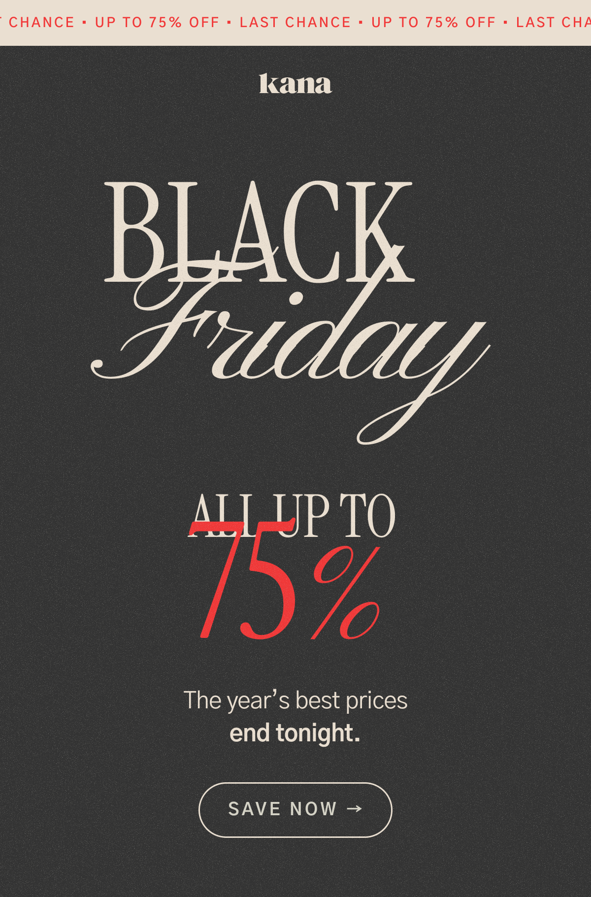 Black Friday Sale: Up to 75% off