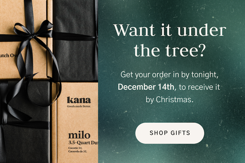 Place your order before December 14th to receive it by Christmas.