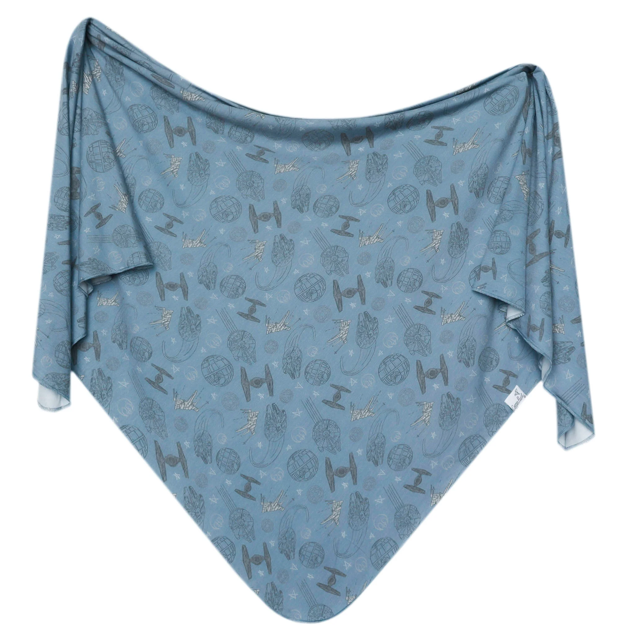 Image of Knit Swaddle Blanket - Starships