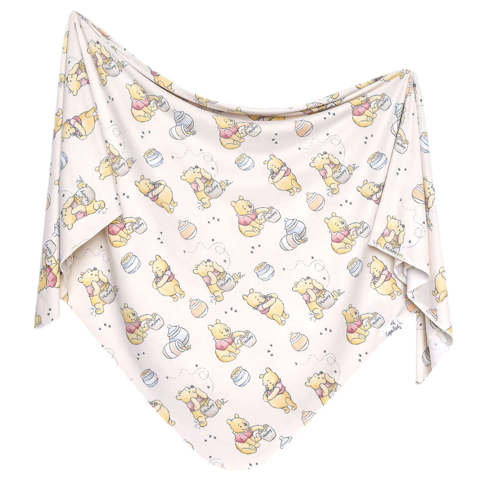 Image of Knit Swaddle Blanket - Hunny