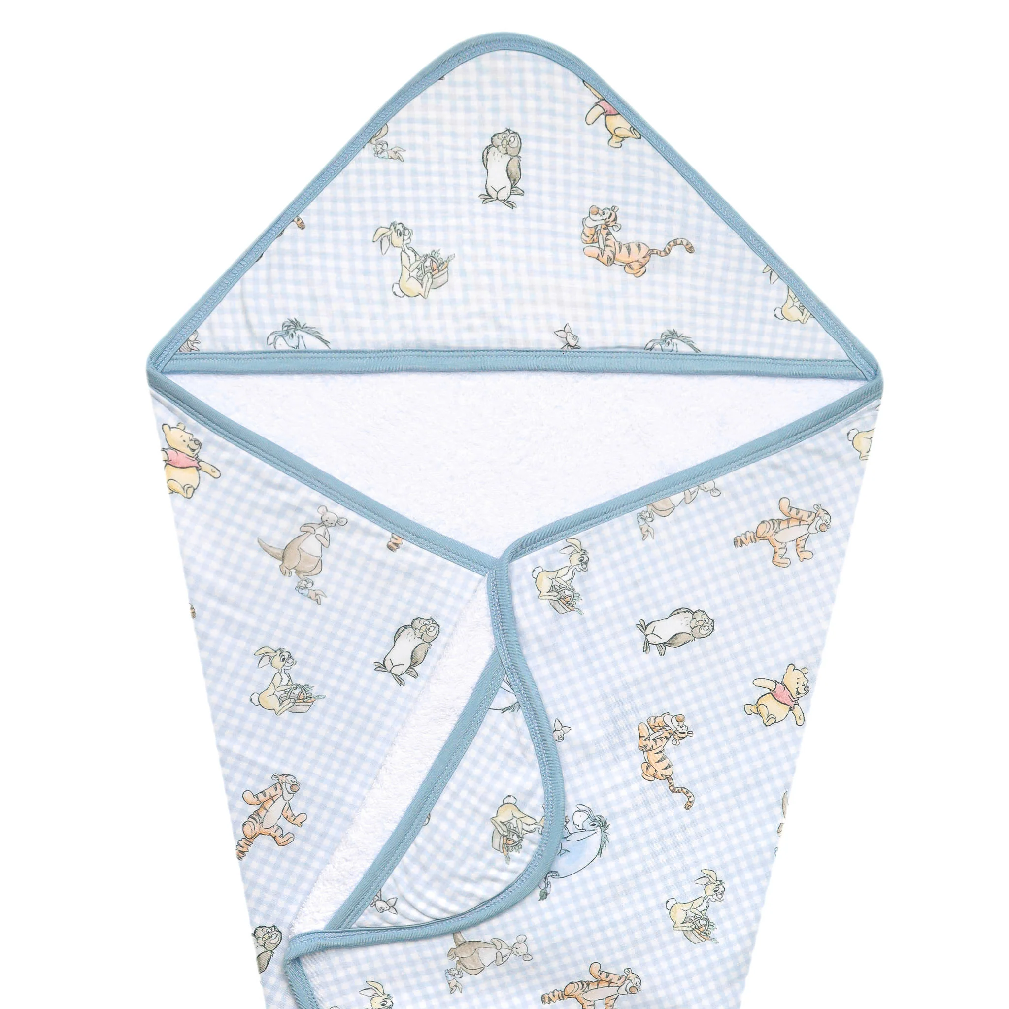 Image of Premium Baby Knit Hooded Towel - Winnie the Pooh and Friends