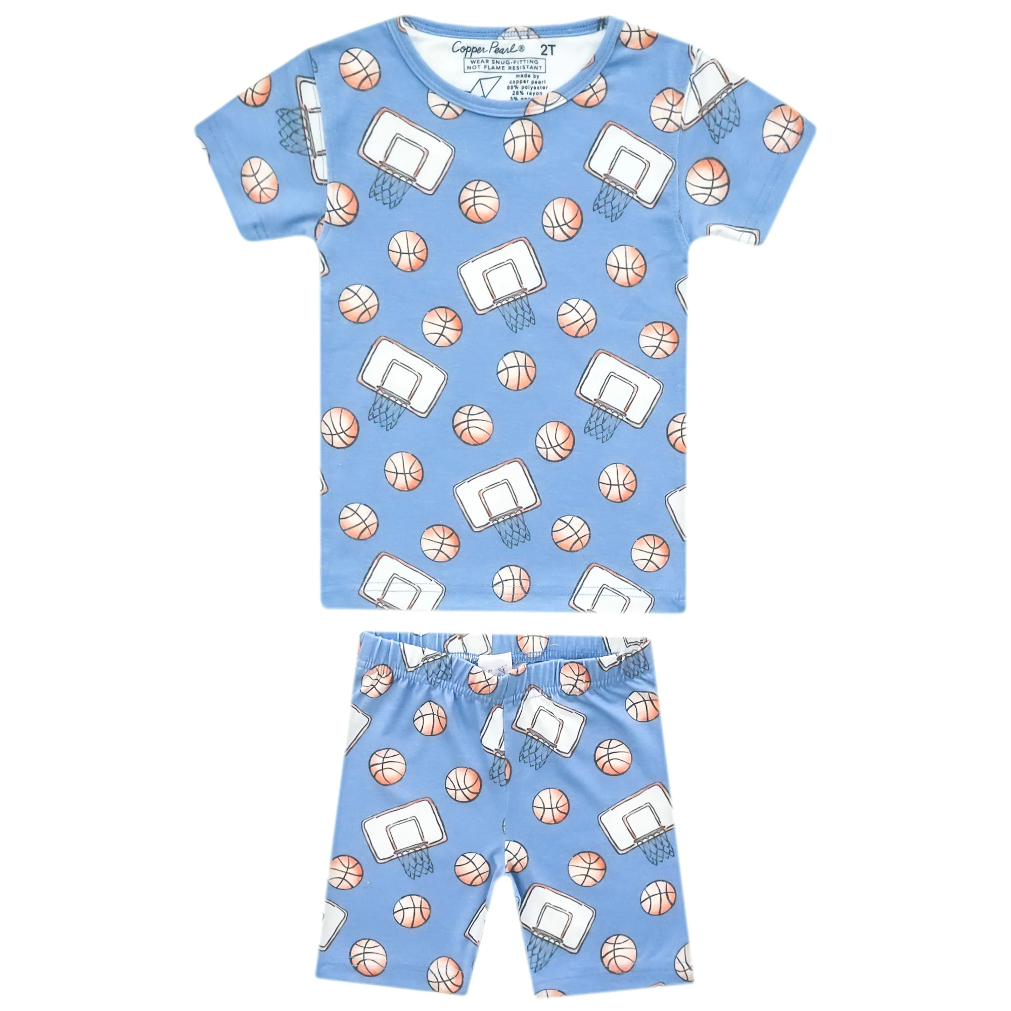 Image of 2pc Short Sleeve Pajama Set - Dunk