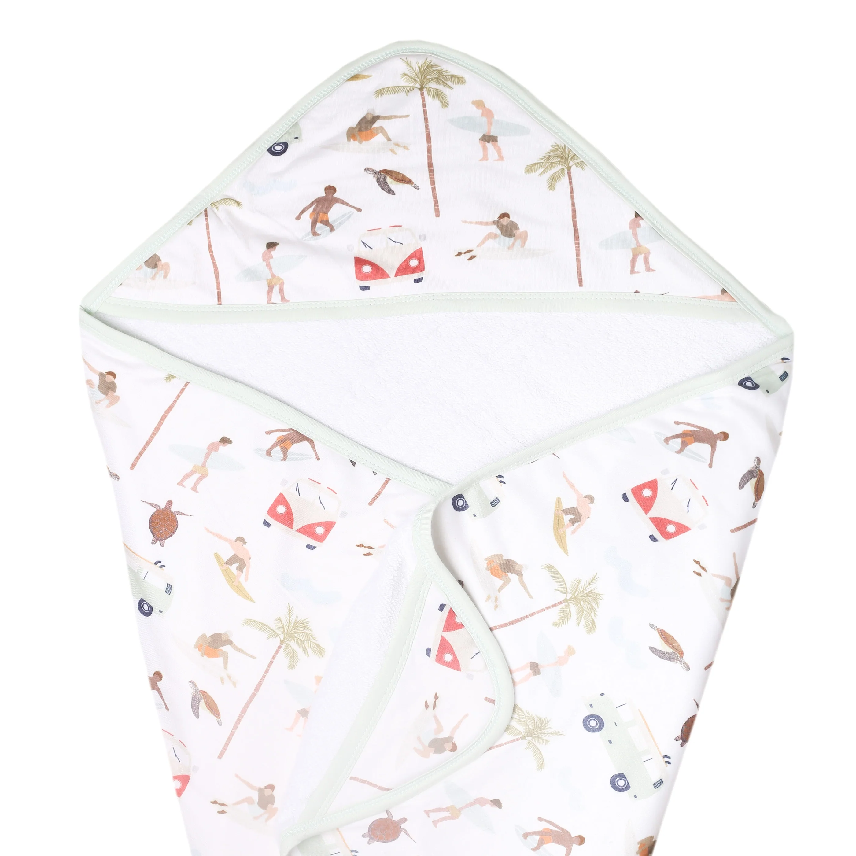 Image of Premium Baby Knit Hooded Towel - Maui